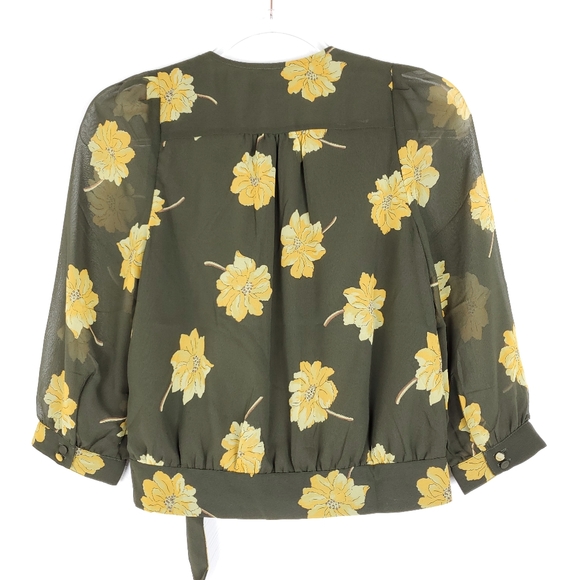 Madewell Effie Floral Woven Wrap in XXS - Picture 2 of 16